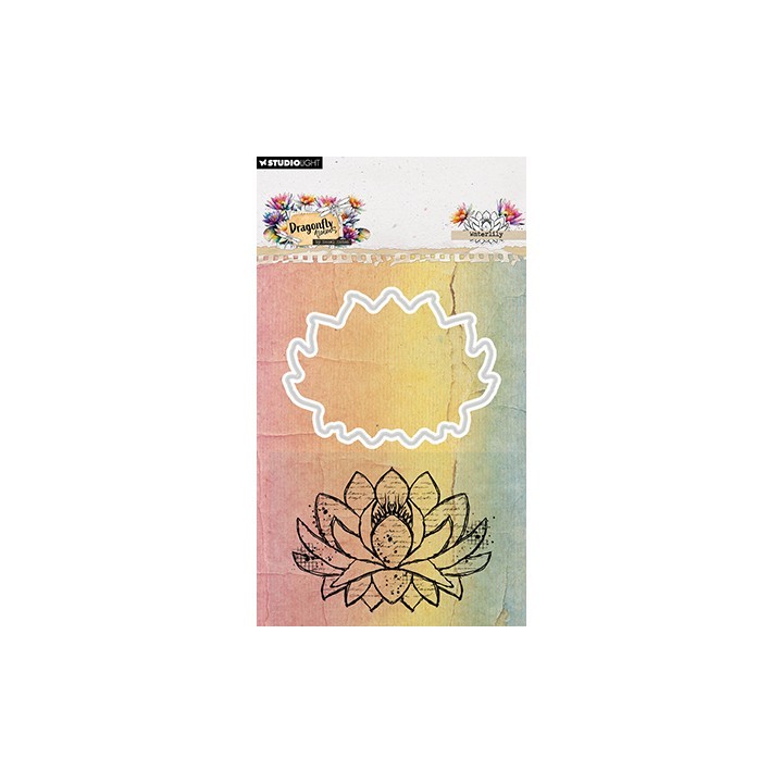 (HE-DD-SCD102)Studio Light Stamp & Cutting Die Waterlily Dragonfly Dreams nr. 102