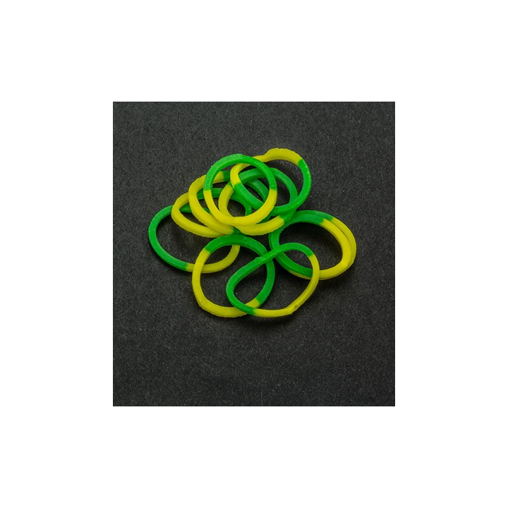 (6200/0832)Band-it - sachet élastiques 600 pièces Yellow/Green