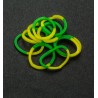 (6200/0832)Band It 600 rubberbands Yellow/Green