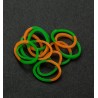 (6200/0833)Band It 600 rubberbands Green/Orange