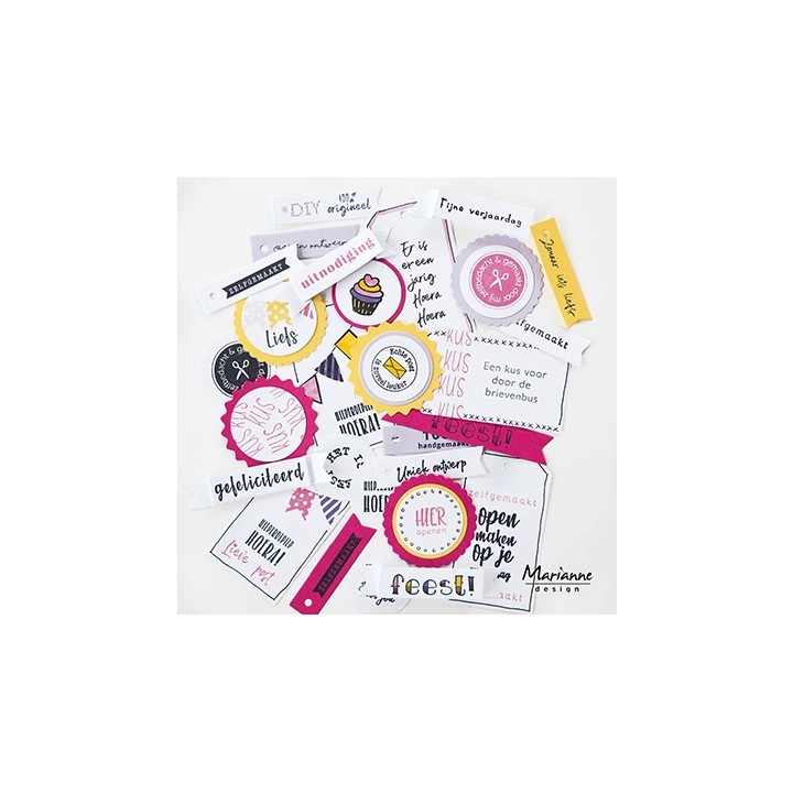 (CS1074)Wood stamp set Zelfgemaakt