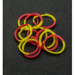 (6200/0834)Band It 600 elastiekjes Yellow/Red