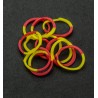 (6200/0834)Band It 600 rubberbands Yellow/Red