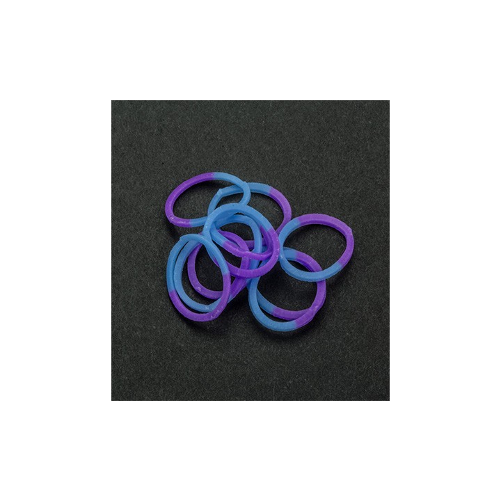(6200/0835)Band-it - sachet élastiques 600 pièces Purple/Blue