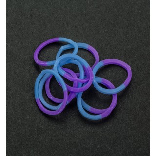 (6200/0835)Band-it - sachet élastiques 600 pièces Purple/Blue