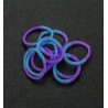 (6200/0835)Band It 600 rubberbands Purple/Blue