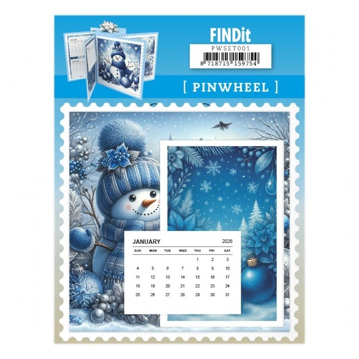 (PWSET001)Findit - Pinwheel - Winter Snowmen