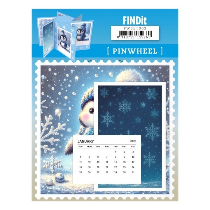 (PWSET002)Findit - Pinwheel - Winter Penguins