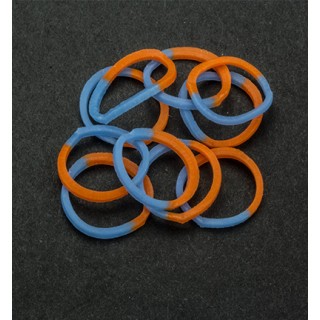 (6200/0837)Band-it - sachet élastiques 600 pièces Blue/Orange