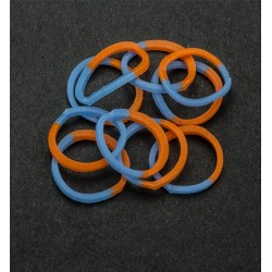 (6200/0837)Band It 600 elastiekjes Blue/Orange
