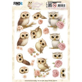(SB11073)3D Pushout Sheet - Berries Beauties - Owlways Yours - Whimsy
