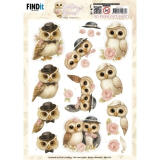 (SB11075)3D Pushout Sheet - Berries Beauties - Owlways Yours - Charm