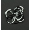 (6200/0838)Band It 600 rubberbands White/Black