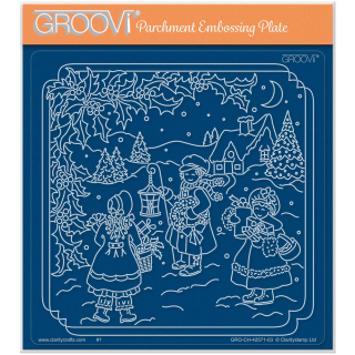 (GRO-CH-42571-03)Groovi Plate A5 Linda's Christmas Eve - Enchanted Christmas