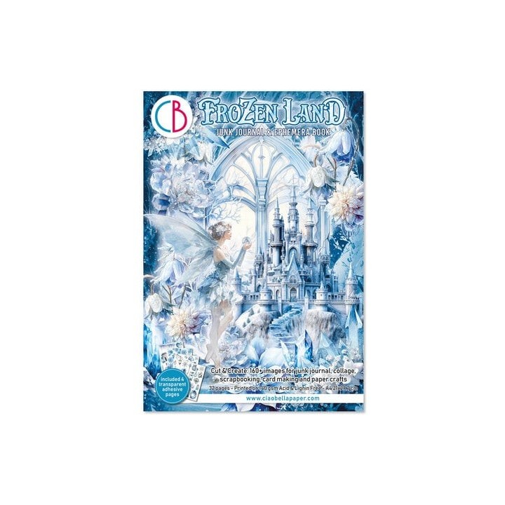(CBB016)Ciao Bella Frozen Land A4 Junk Journal Ephemera Book (32pcs)