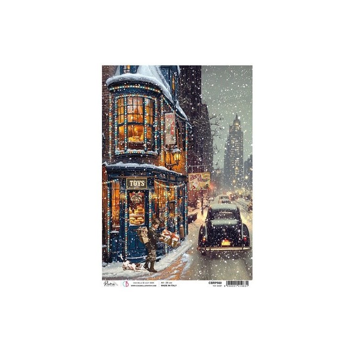 (CBRP560)CIAO BELLA Toy Shop A4 Rice Paper Toy Shop (5pcs)