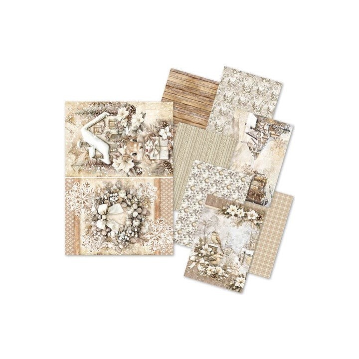 (CBRS022)CIAO BELLA Winter Season A5 Rice Paper Mixed (8pcs)