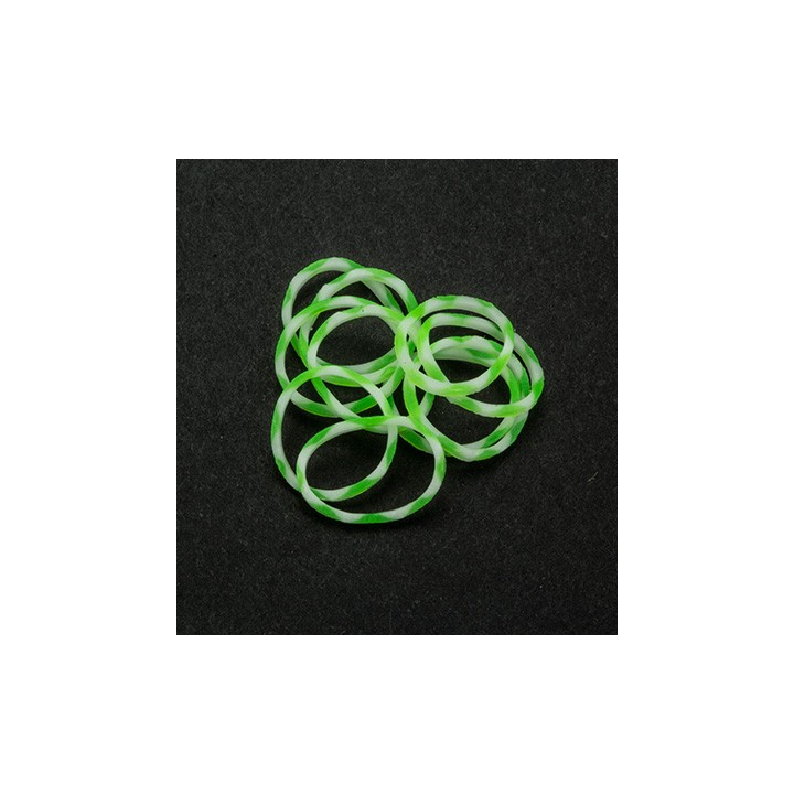 (6200/0865)Band It 600 elastiekjes SNOW-White/Green