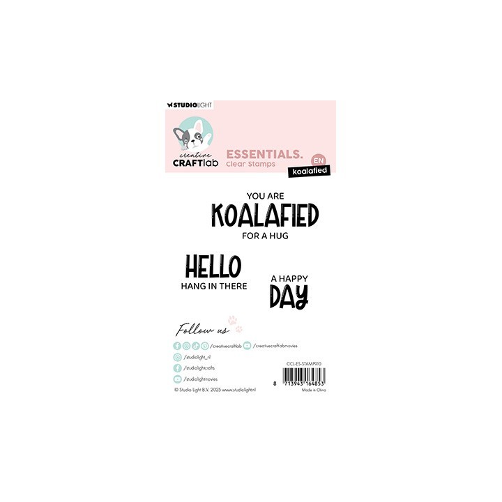 (CCL-ES-STAMP910)Studio light Stamp Koalified Essentials nr. 910