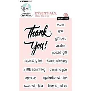 (CCL-ES-STAMP911)Studio light Stamp Thank you Essentials nr. 911