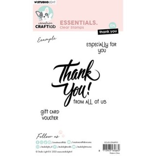 (CCL-ES-STAMP911)Studio light Stamp Thank you Essentials nr. 911