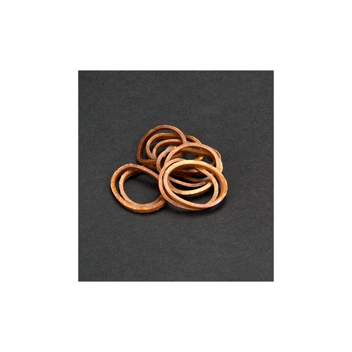 (6200/0871)Band It 600 elastiekjes Pastel Brown