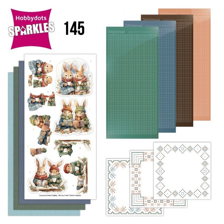 (SPDO145)Sparkles 145 - Berries Beauties - Winter Bunnies