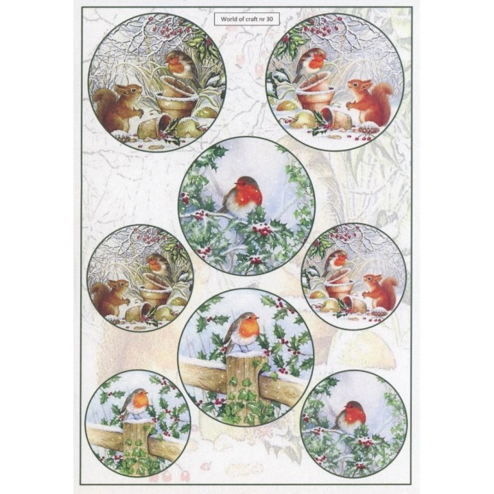 (WOC10030)Cutting Sheet - WOC - nr 30 - Winter Animals