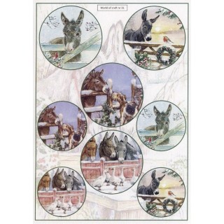 (WOC10031)Cutting Sheet - WOC - nr 31 - Winter Donkey