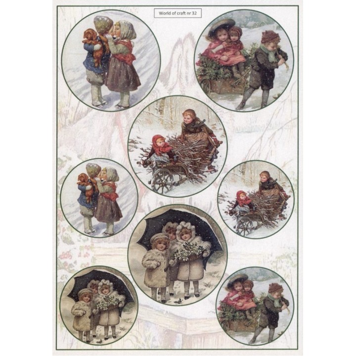 (WOC10032)Cutting Sheet - WOC - nr 32 - Nostalgic Winter Moments