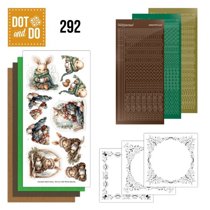 (DODO292)Dot and Do 292 - Berries Beauties - Winter Bunnies
