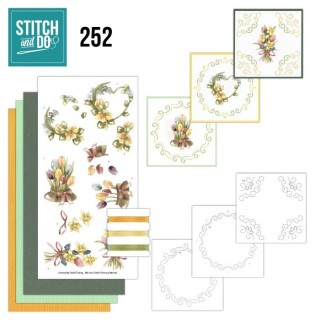 (STDO252)Stitch and Do 252 - Precious Marieke - Yellow Flowers