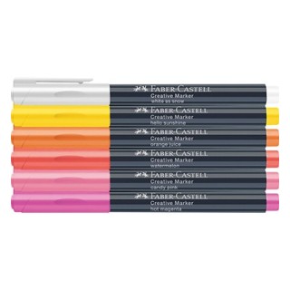 (160705)Faber Castell Marker FC Creatief Summer Breeze set 6 st.