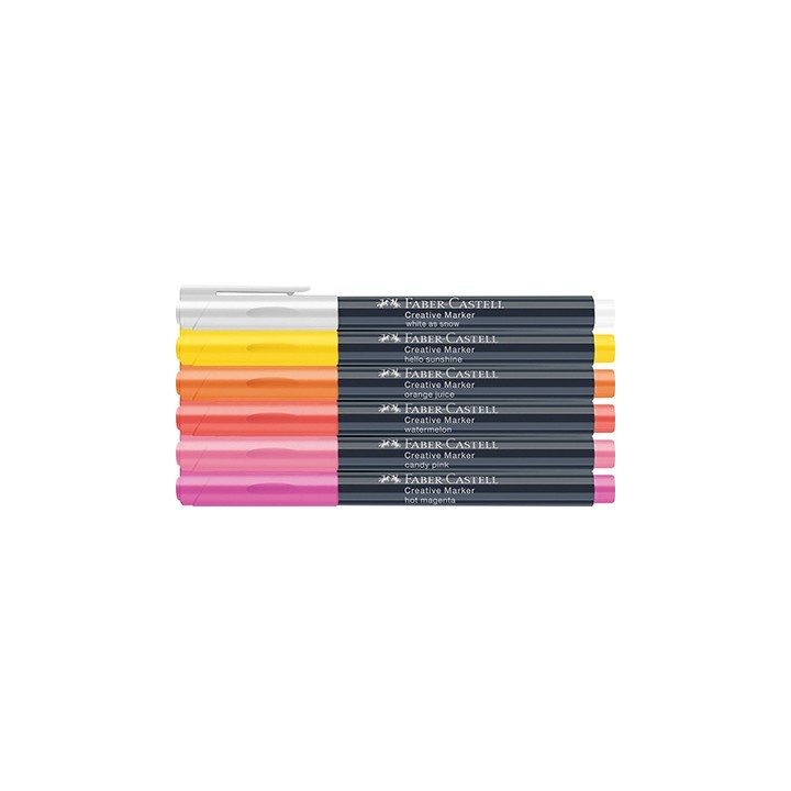 (160705)Faber Castell Marker FC Creatief Summer Breeze set 6 st.