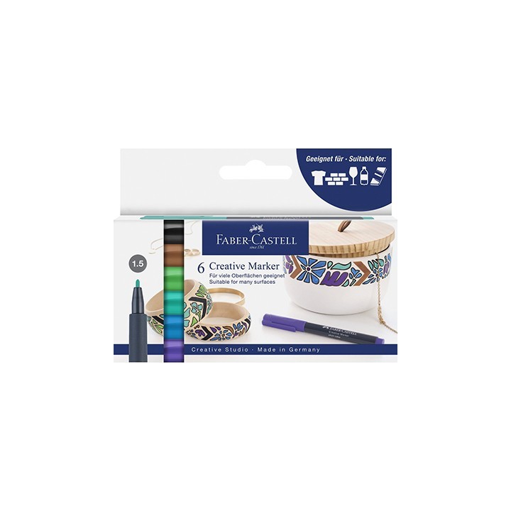 (160708)Faber Castell Marker FC Creatief Fairy Forest set 6st.