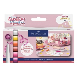 (160602)Faber Castell Marker creatief FC Goldfaber 1.5 Sweet Moments, set a 6 stuks