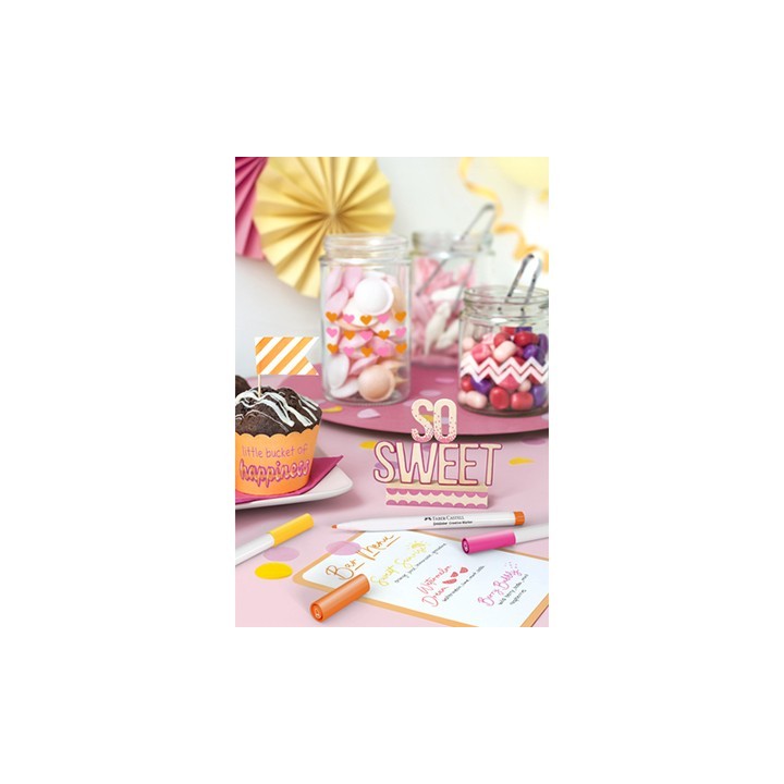 (160602)Faber Castell Marker creatief FC Goldfaber 1.5 Sweet Moments, set a 6 stuks