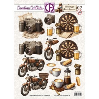 (CCO-030)3D Creative CutOuts Vintage Gentlemen 02