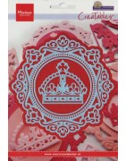 (LR0317)Creatables stencil Petra's circle and crown
