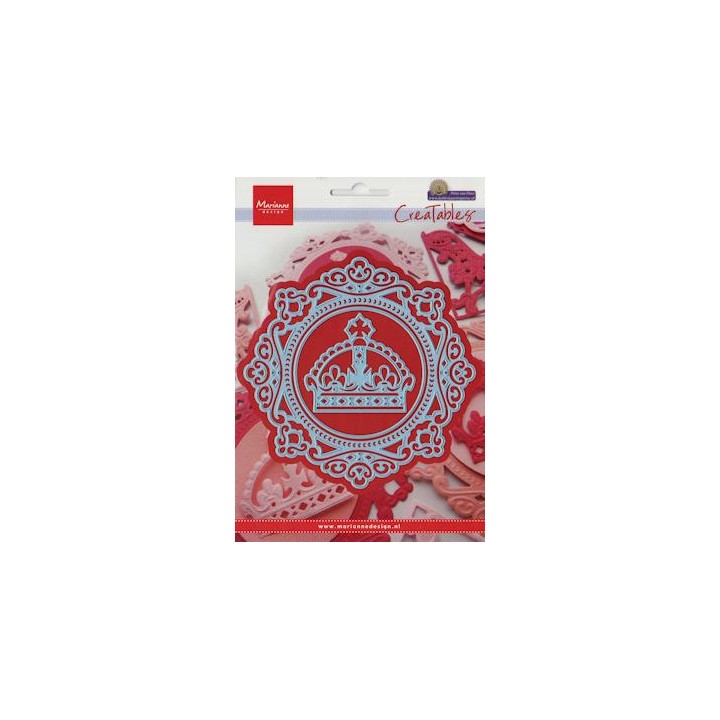 (LR0317)Creatables stencil Petra's circle and crown