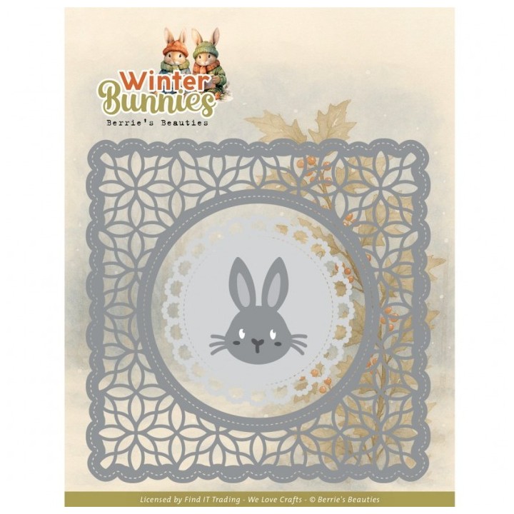 (BBD10080)Dies - Berries Beauties - Winter Bunnies - Bunny Frame