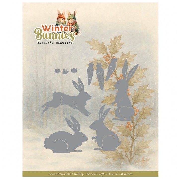 (BBD10082)Dies - Berries Beauties - Winter Bunnies - Bunnies