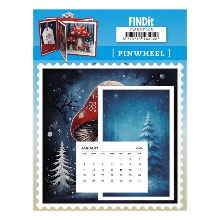 (PWSET005)Findit - Pinwheel - Giant Mushrooms