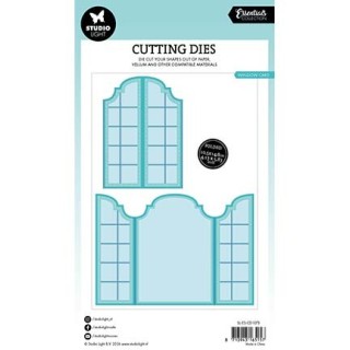 (SL-ES-CD1073)Studio Light Cutting Die Window folding cardshape Essentials nr. 1073