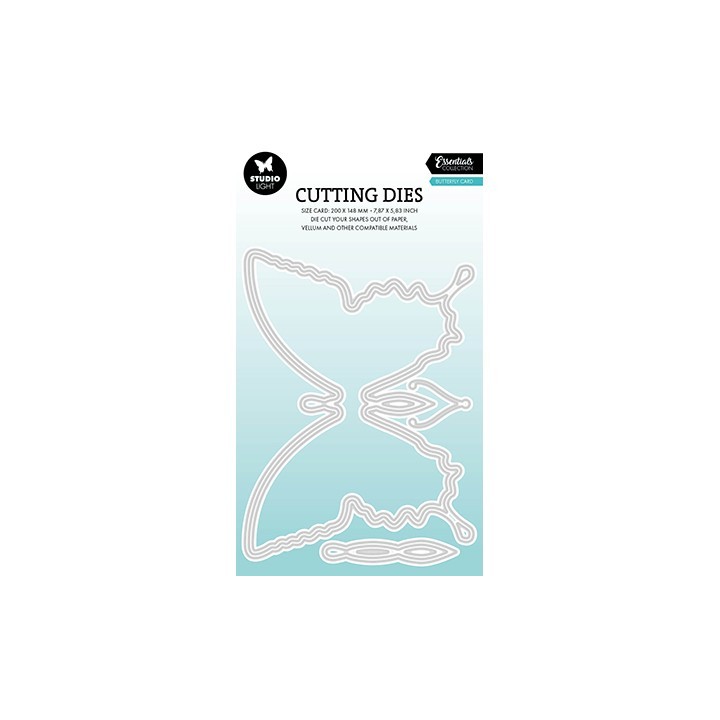 (SL-ES-CD1074)Studio Light Cutting Die Butterfly cardshape Essentials nr. 1074