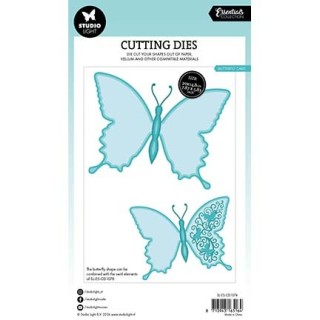 (SL-ES-CD1074)Studio Light Cutting Die Butterfly cardshape Essentials nr. 1074