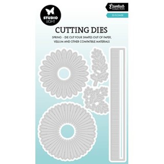 (SL-ES-CD1075)Studio Light Cutting Die 3D Flowers Essentials nr. 1075