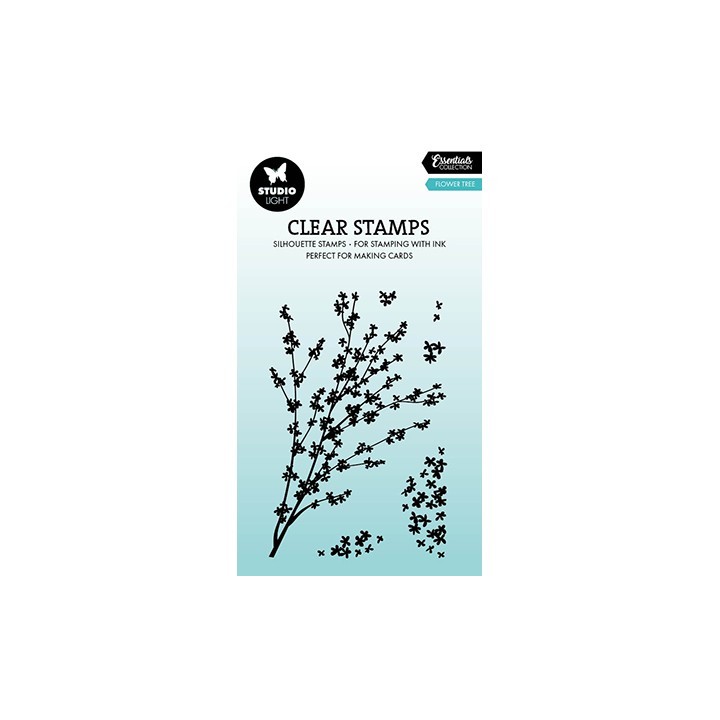 (SL-ES-STAMP913)Studio light Stamp Flower tree Essentials nr. 913