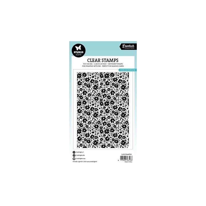 (SL-ES-STAMP918)Studio light Stamp Flower background Essentials nr. 918