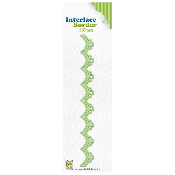 (ILD002)Nellie's Interlace Border Die flower
